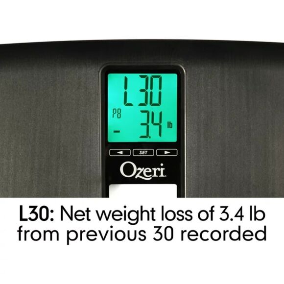 Ozeri WeightMaster II Bath Scale with BMI and Weight Change Detection - Picture 5 of 9
